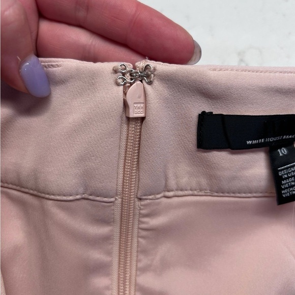 White House Black Market Light Pink Fluid Pencil Skirt NWT Size 10 - Picture 7 of 8